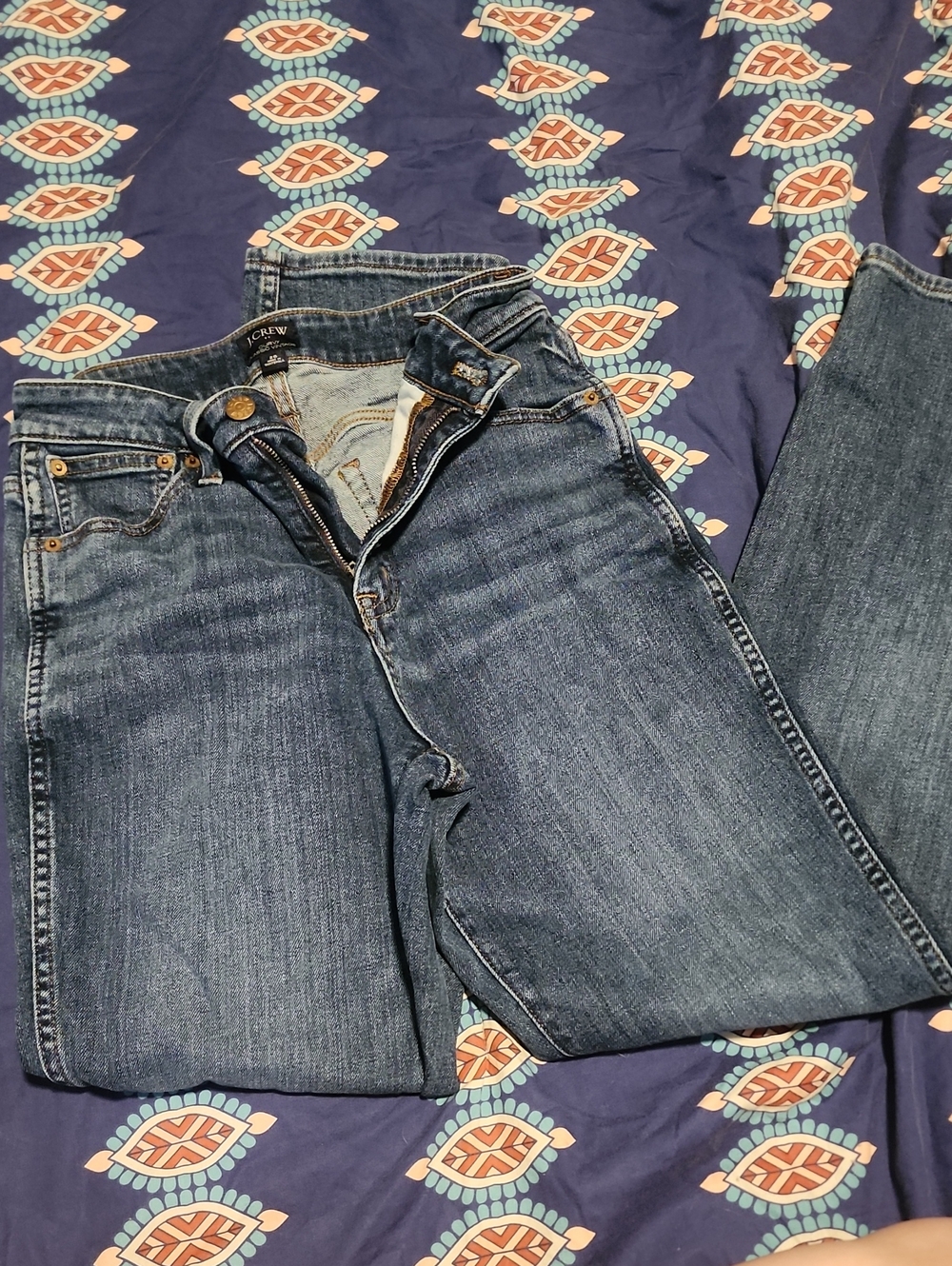 J. Crew Woman's Denim-Style Chino Pants in Blue